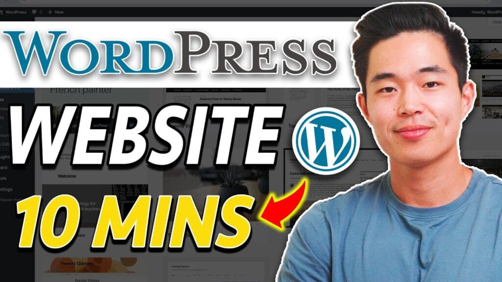 Create WordPress website in 10 minutes tutorial