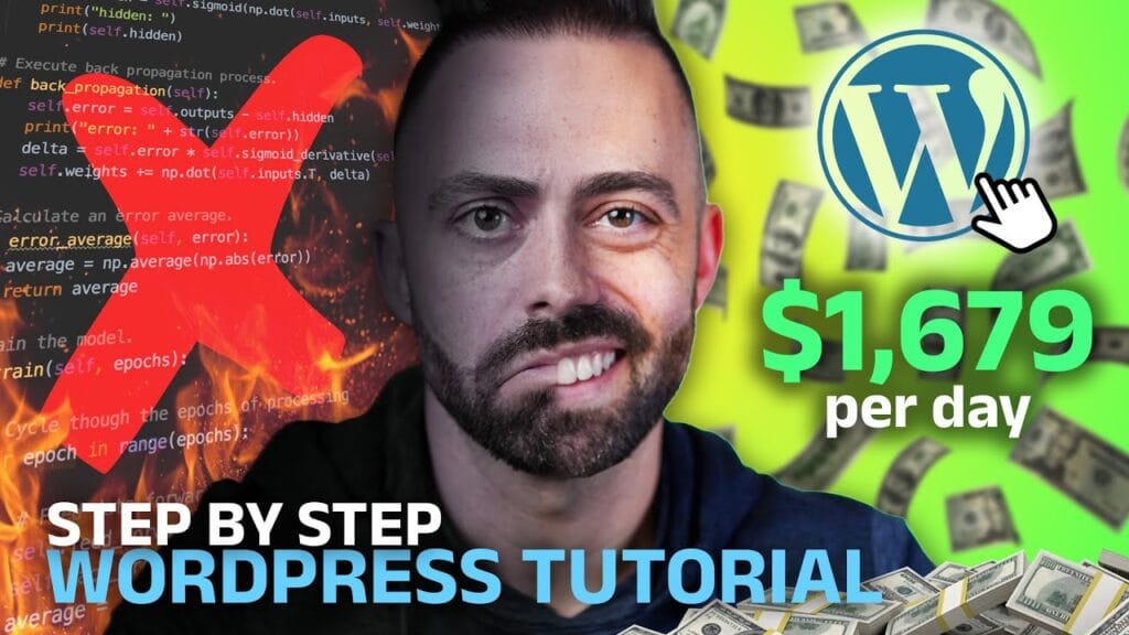 Step-by-step WordPress tutorial for earning money.