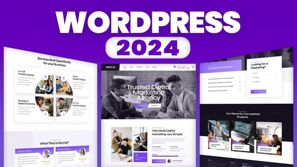 WordPress 2024 digital marketing agency themes preview