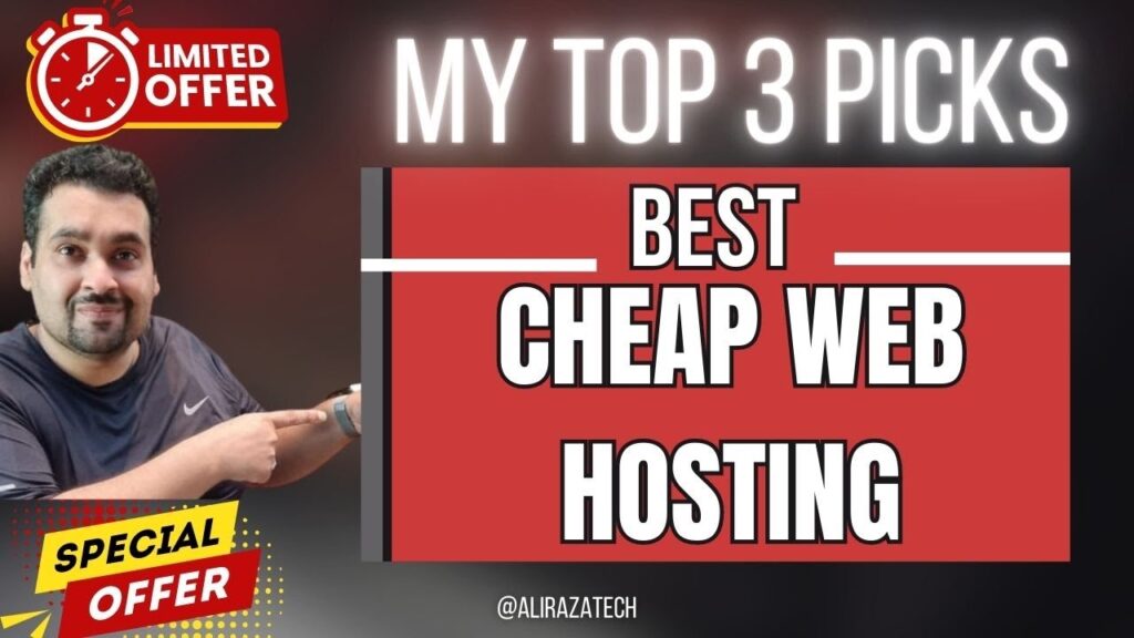Top 3 picks for cheap web hosting.