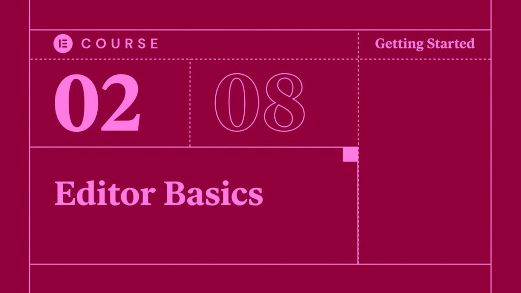 Course module on editor basics, getting started